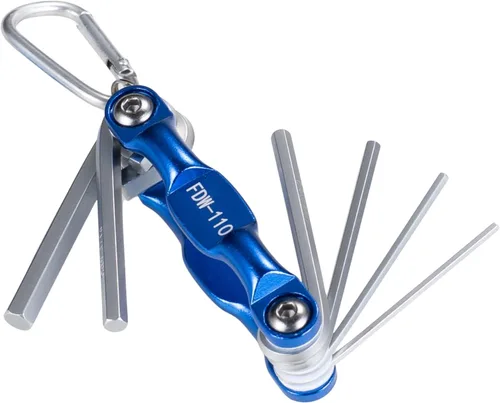 Vista 5 de Takagi FDW-120 M&M Folding Wrench, Hex Bar, mm + DR, Set of 6