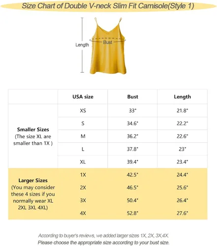 Vista 2 de Wantschun - Camisola de satén de seda para mujer, camiseta, blusa, cuello en V, tirantes de tipo espagueti, XXS-4XL
