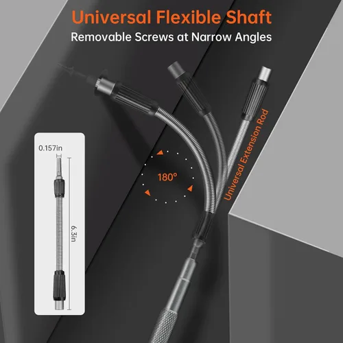 Vista 5 de 128 in 1 Precision Screwdriver Set - Father’s Day Gifts for Men, Ratchet Screwdriver Set, Professional Magnetic Repair Tool Kit with 122 Bits for