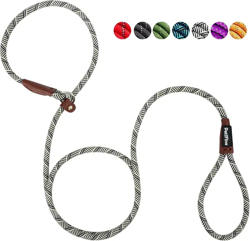 Vista 20 de PetiFine Correa antideslizante reflectante para perro, correa antideslizante resistente de 6 pies x 1/2 pulgadas Negro