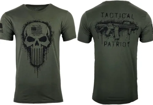 Vista 2 de Howitzer Style Camiseta Hombre Táctica Personas Militares Grunt MFG