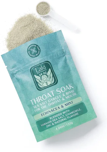 Vista 2 de Laki Naturals Bolsa para remojar la garganta de equinácea y menta con cucharada