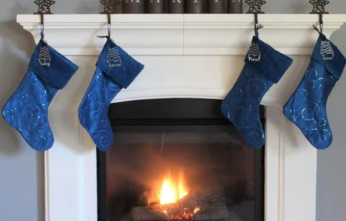Vista 9 de Adornos de Navidad personalizados, árbol dorado, plateado o rojo con cualquier nombre, etiqueta de nombre para regalo o calcetín de Navidad, adorno