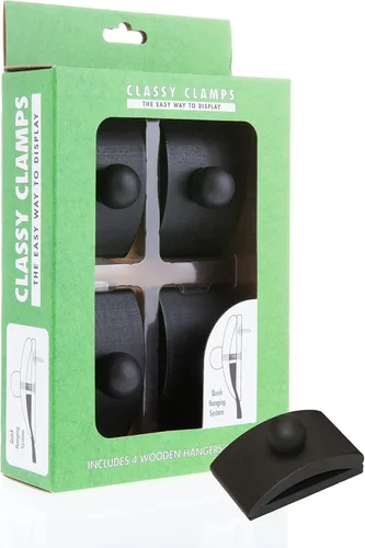 Vista 5 de Classy Clamps - Perchas de madera para tapices, colchas y alfombras