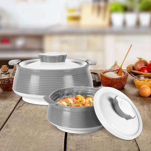 Vista 5 de Milton Cacerola para comida caliente, olla caliente de acero inoxidable con aislamiento de doble pared interior con tapa, caja de servir