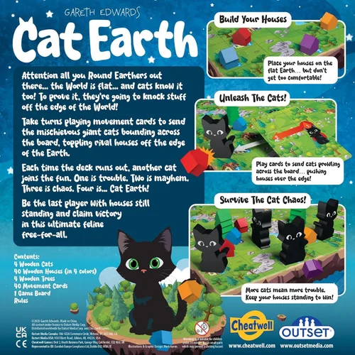 Vista 9 de Cat Earth - Juego de mesa familiar de estrategia ligera - 2 a 4 jugadores a