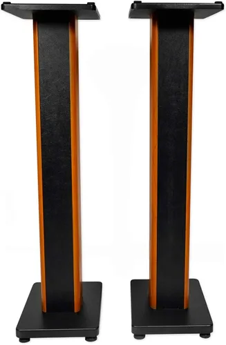 Vista 9 de Rockville RHTSB - Par de soportes para altavoces de estantería de grano Negro