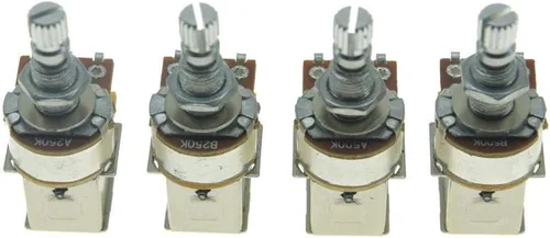 Vista 7 de Dopro Potenciómetro de guitarra bajo Push Pot (No Pull Anymore) Audio Taper Guitar Potenciómetro A250K