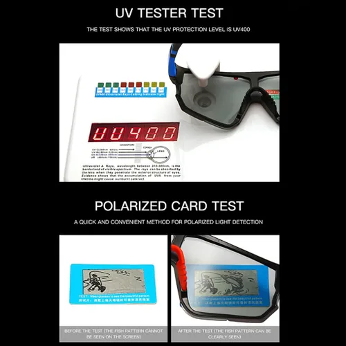 Vista 3 de Gafas de sol fotocromáticas para hombres y mujeres polarizadas para ciclismo protección UV pesca deportes bicicleta gafas