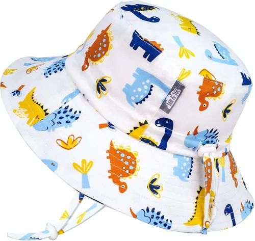 Vista 7 de JAN & JUL - Gorro de sol con capucha de algodón Grow-with-Me para bebés y niños Verde militar
