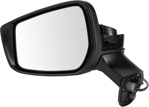 Vista 42 de TRQ Espejo plegable con calefacción eléctrica del lado del conductor con indicador de punto ciego pintura a juego negro liso compatible con Kia