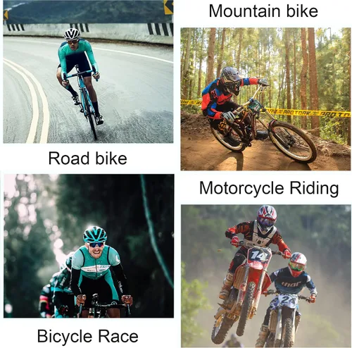 Vista 6 de Camisas de ciclismo de manga larga con bolsillos reflectantes cremallera completa MTB bicicleta desgaste