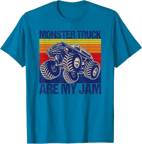 Vista 7 de Monster Truck Are My Jam For Monster Truck Lovers - Camiseta para hombres y niños, Blanco