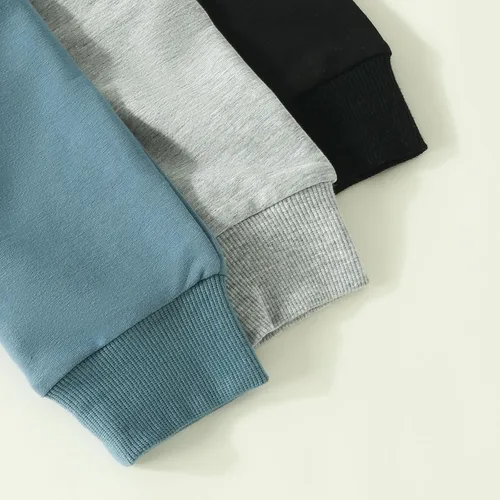 Vista 6 de Durveency Paquete de 3 pantalones deportivos para bebés y niños pequeños, pantalones deportivos casuales