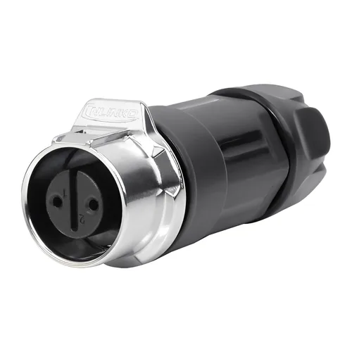 Vista 3 de CNLINKO LP-12 Conector de 2 pines IP68 Enchufe eléctrico circular impermeable para equipos al aire libre Maquinaria industrial solar DC 12V M12 2-8