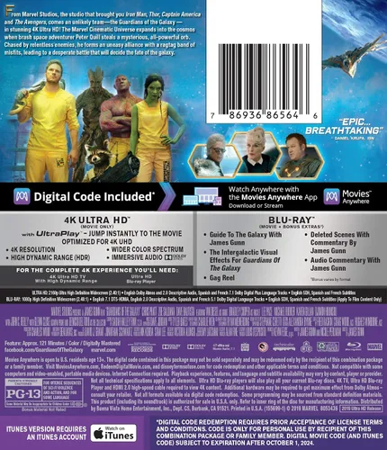 Vista 2 de GUARDIANS OF THE GALAXY 4K UHD