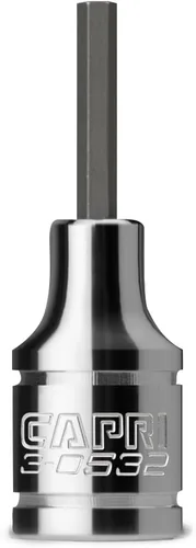 Vista 19 de Capri Tools 3-0531 2 mm Llave allen hexagonal, 1/4-pulgada de unidad, métrica