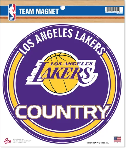 Vista 13 de Rico Industries NBA Basketball 8" Round Magnet