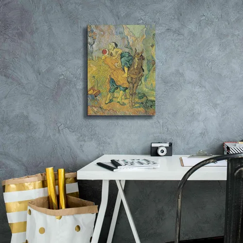Vista 7 de Epic Graffiti 'Der Barmherzige Samariter' por Vincent Van Gogh, lienzo de arte de pared giclée, 12 x 16 pulgadas