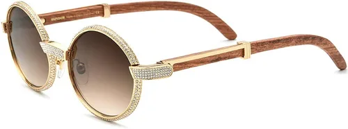 Vista 5 de HEPIDEM 100% Really Buffalo Horn Lujo 720pcs Diamantes BUffs Gafas de sol 7550179