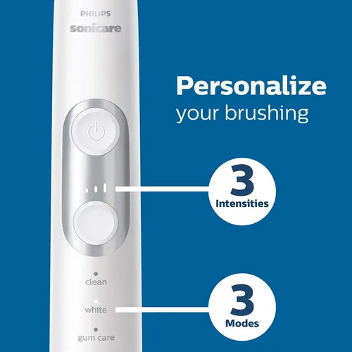 Vista 4 de Philips Sonicare - Cepillo de dientes eléctrico recargable ProtectiveClean Whitening con sensor de presión y ajustes de intensidad