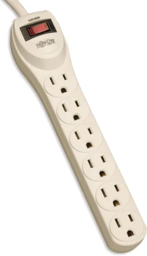 Vista 2 de Tripp Lite Regleta de alimentación para el hogar y la oficina, cable de 10 pies con enchufe 5-15P (PS410)
