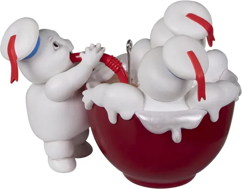Vista 2 de Hallmark Keepsake Adorno de Navidad 2021, Cazafantasmas: Mini Pufts de la vida después de la vida