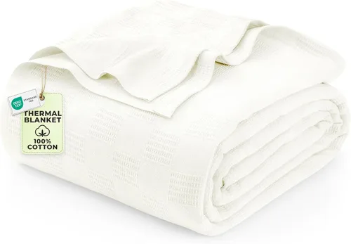 Vista 31 de Utopia Bedding - Manta térmica 100% algodón, color negro, tamaño Queen, 90 x 90 pulgadas Manta ligera y transpirable para primavera y verano