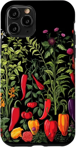 Vista 10 de iPhone 15 Chili Pepper Plants Chillis Garden - Funda de pimienta picante