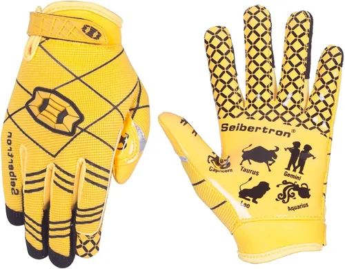 Vista 14 de Seibertron Pro 3.0 Twelve Constellations Elite Ultra-Stick Football Receiver Gloves Super Sticky Grip for Youth Kids Boys 8-12 Girls & Adult Men &