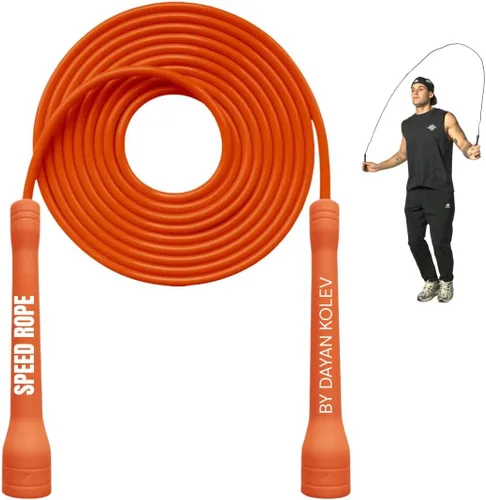 Vista 10 de Cuerda de Saltar Rápida Swissskip de Dayan Kolev, Cuerda de Saltar de PVC de 5mm, Excelente para Principiantes y Atletas Avanzados, Diseñada
