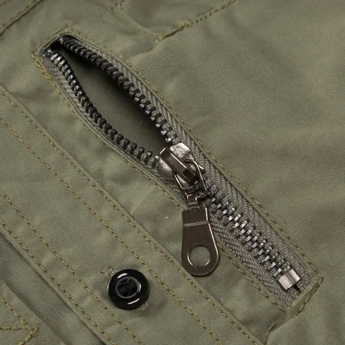 Vista 7 de FREDD MARSHALL Camisa vaquera de bolsillo casual con botones para hombre, Suave, M, #117 Verde militar