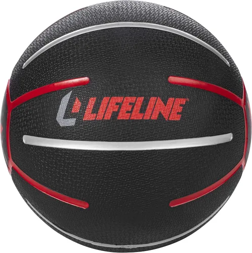Vista 3 de Lifeline Fitness Balón medicinal - Entrenamiento de fuerza y estabilidad corporal total, antideslizante, rebote ligero, superficie texturizada