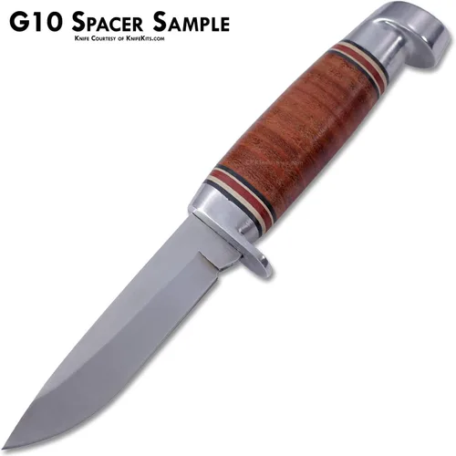Vista 6 de EZSMITH G10 - Material espaciador de mango de cuchillo - (3 x 12 x 0.030 pulgadas) - Paquete económico de 16