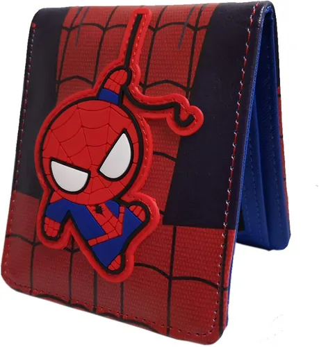Vista 3 de Junxi Superhero personaje PVC bifold cartera