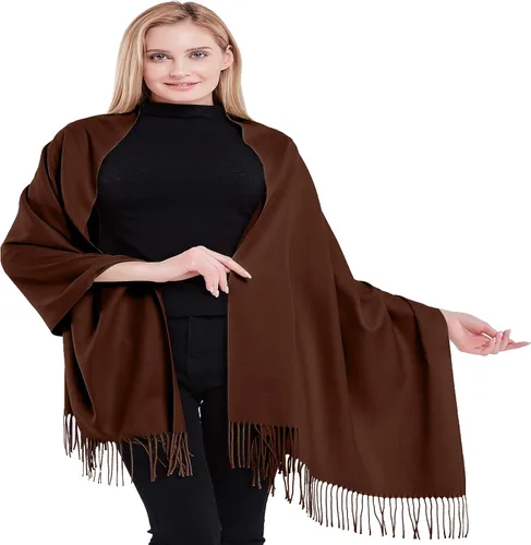 Vista 25 de CJ Apparel 100% Cashmere Shawls Shawl Scarf Wrap Stole Scarves Wraps Stoles Azul bebé
