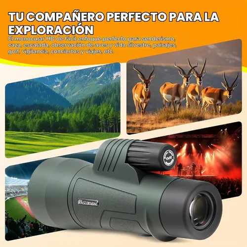 Vista 4 de Astromania Telescopio monocular 10x50 BAK4 monoculares de alta potencia