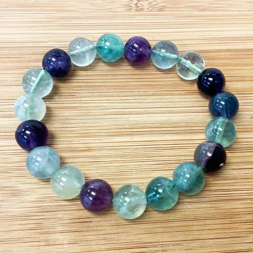 Vista 378 de Gem Avenue Handmade Round Bead Stretch Bracelet Unisex Natural Stone Beaded Jewelry for Men & Women, Elastic Wristband for Daily Wear
