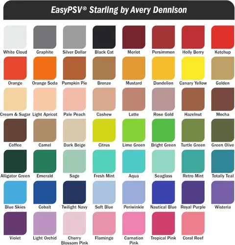 Vista 6 de Siser EasyPSV Starling - Vinilo adhesivo permanente para manualidades, apto para lavavajillas, para aplicaciones en interiores y exteriores