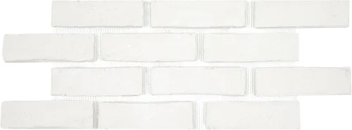 Vista 11 de Ackland Catedral Terabrik Polvo Blanco 11 pulgadas x 28 pulgadas Azulejo de ladrillo de arcilla Blanco (Alpine White)