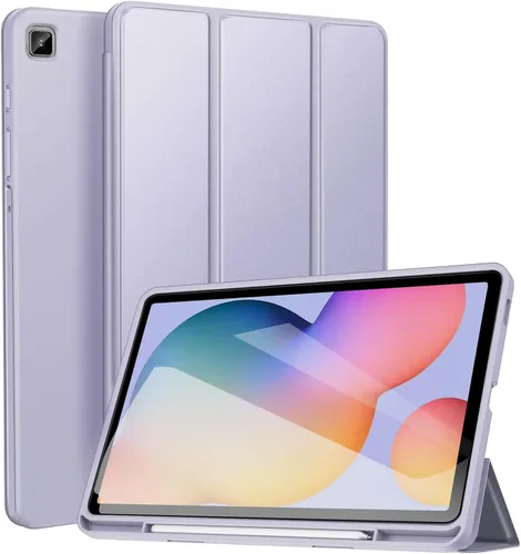 Vista 9 de ZtotopCases Funda para Galaxy Tab S6 Lite de 10.4 pulgadas 2024/2022/2020 con soporte para bolígrafo, función de encendido y apagado automático Negro