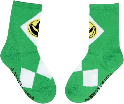 Vista 3 de Mighty Morphin Power Rangers - Calcetines deportivos para niños 2 pares