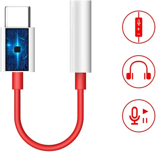 Vista 3 de Cable auxiliar USB C a 0.1 in tipo C a 0.1 in adaptador de audio auxiliar para auriculares adaptador para iPhone 15 Pro Max 16 Plus 16e para OnePlus