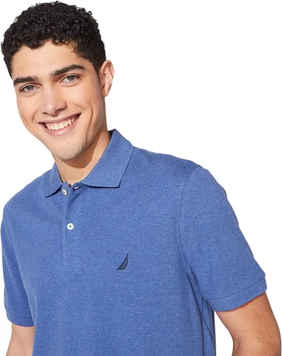 Vista 63 de Nautica playera polo clásica de mangas cortas, color sólido, para hombre
