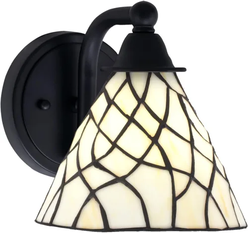 Vista 81 de Toltec Lighting Paramount - Aplique de pared de 1 luz, lámpara de pared para interiores, regulable, compatible con LED de base media, acabado