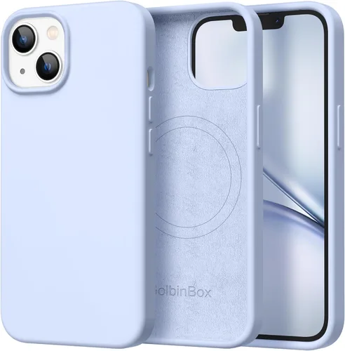 Vista 99 de GolbinBox Funda magnética para iPhone 17, compatible con MagSafe, cubierta de silicona integrada para control de cámara, funda de silicona líquida a