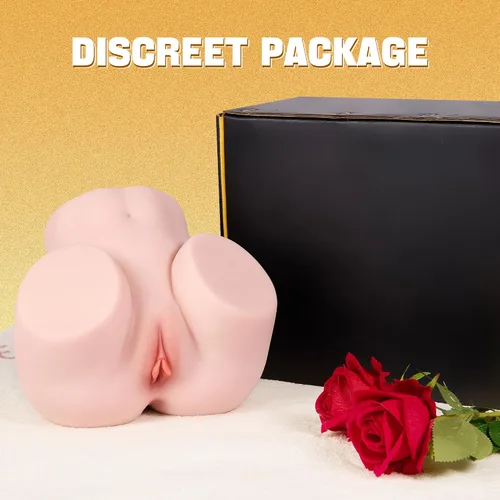 Vista 7 de Muñeca sexual para hombre, coño de bolsillo realista con trasero suave, juguete sexual masculino con vagina apretada y anal de doble canal