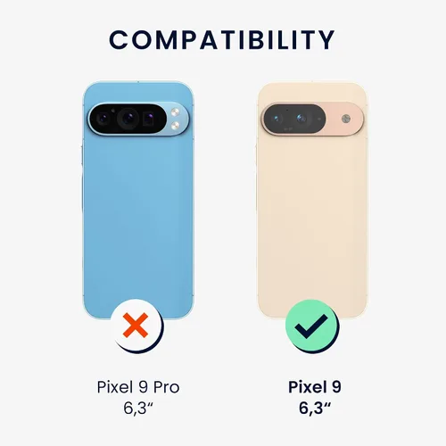 Vista 2 de kwmobile Funda compatible con Google Pixel 9 - Funda protectora delgada de TPU para teléfono - Acabado mate suave - Piedra antigua