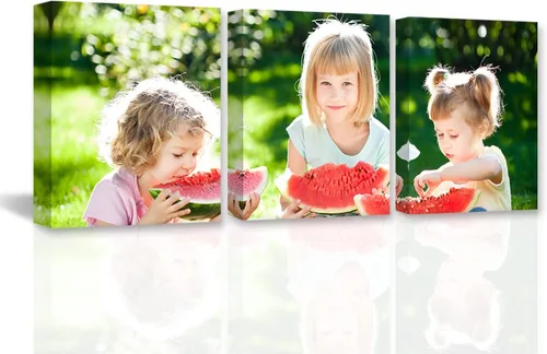 Vista 19 de DOARTDO Lienzo decorativo para pared, 3 paneles, impresiones en lienzo personalizadas con fotos familiares de tu boda, decoración del hogar listo