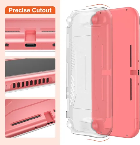 Vista 5 de innoAura Switch Lite Case 17 in 1 Switch Lite Accessories Bundle with Switch Lite Carrying Case, Switch Game Case, Switch Lite Screen Protector